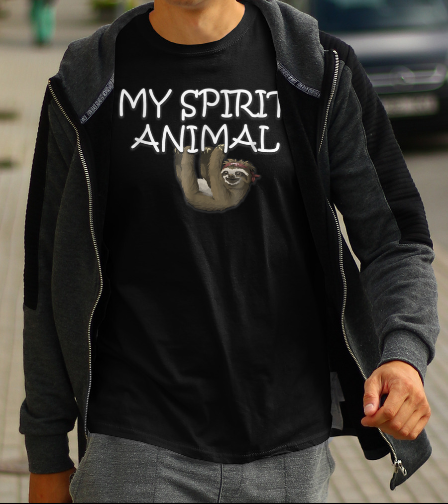 My Spirit Animal Sloth Cute Funny Hanging T-Shirt