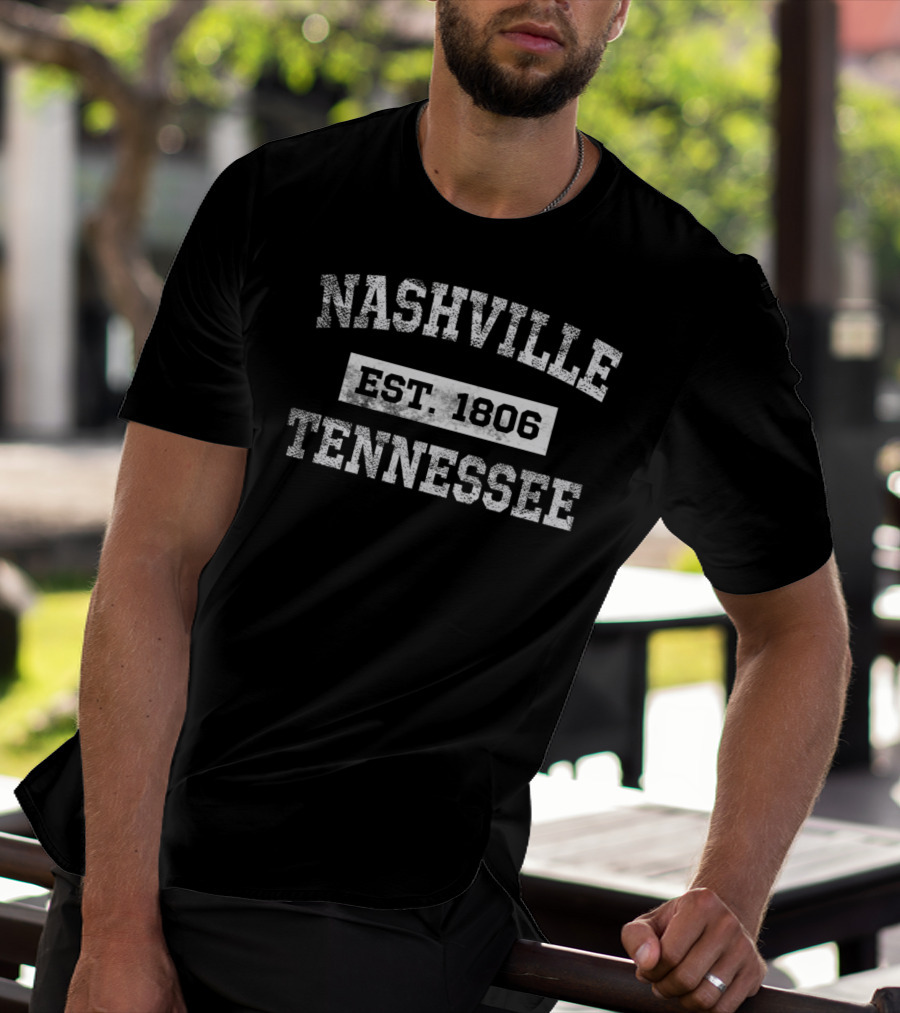 Nashville Tennessee Established 1806 Vintage Style Retro Classic T-Shirt