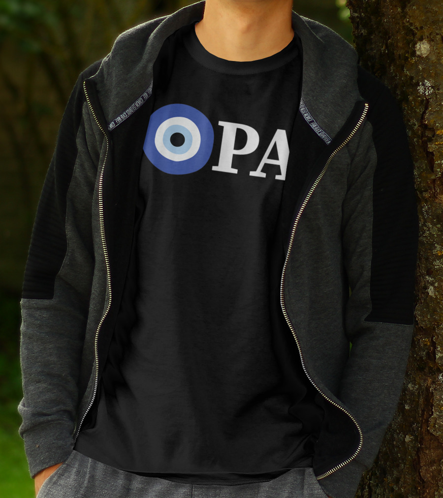 OPA Greek Pride Evil Eye T-Shirt