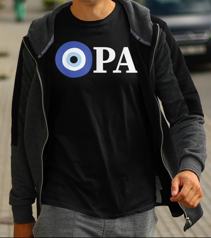 OPA Greek Pride Evil Eye T-Shirt