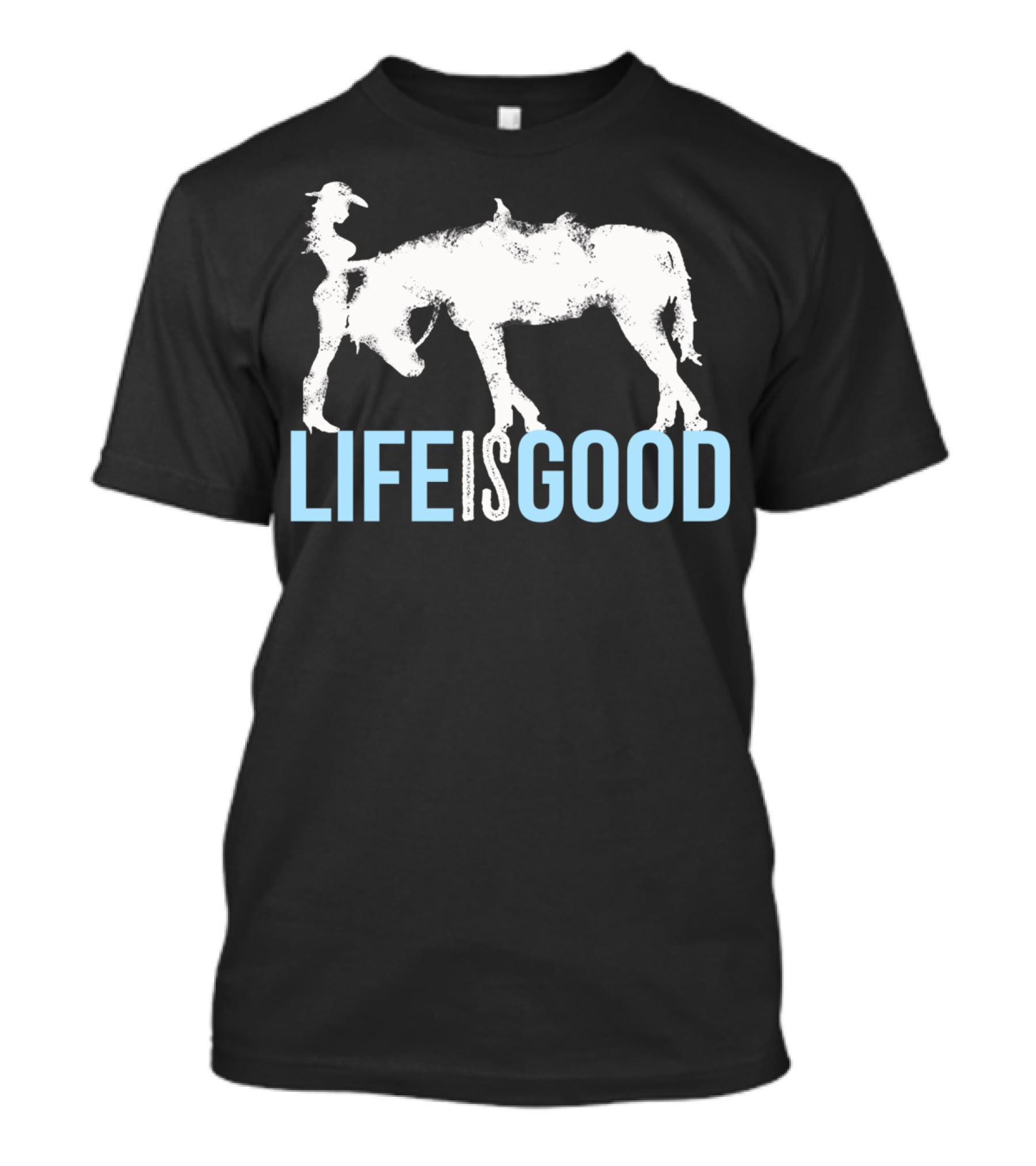 Life Is Good Horse And Girl For Horse Lover T-Shirt