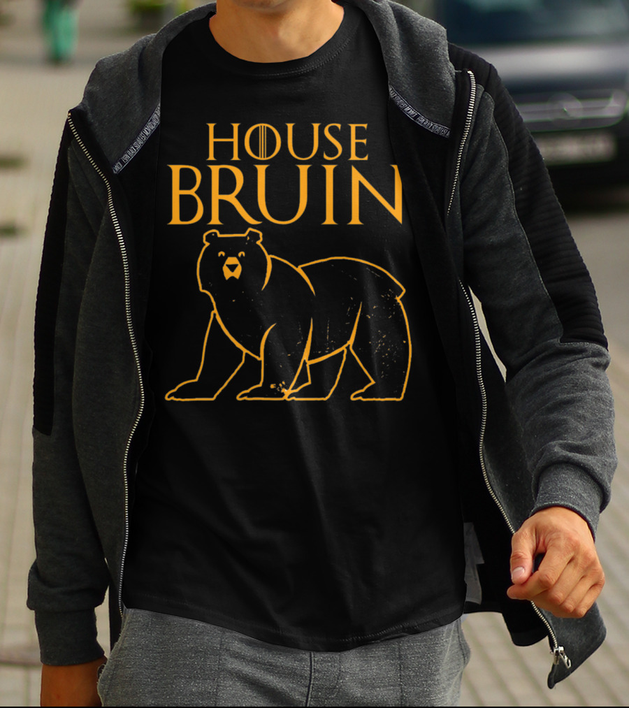 House Bruin Bear With Game Of Thrones Style Letters T-Shirt
