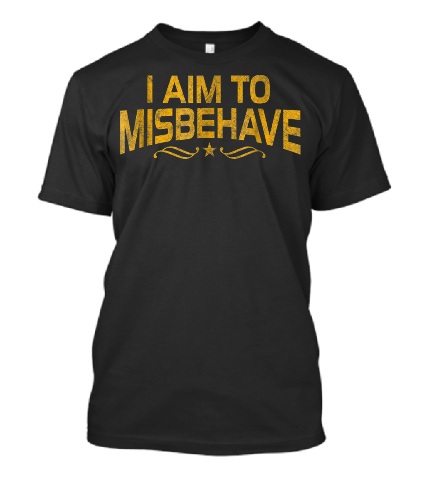 I Aim To Misbehave With Star And Flourishes T-Shirt