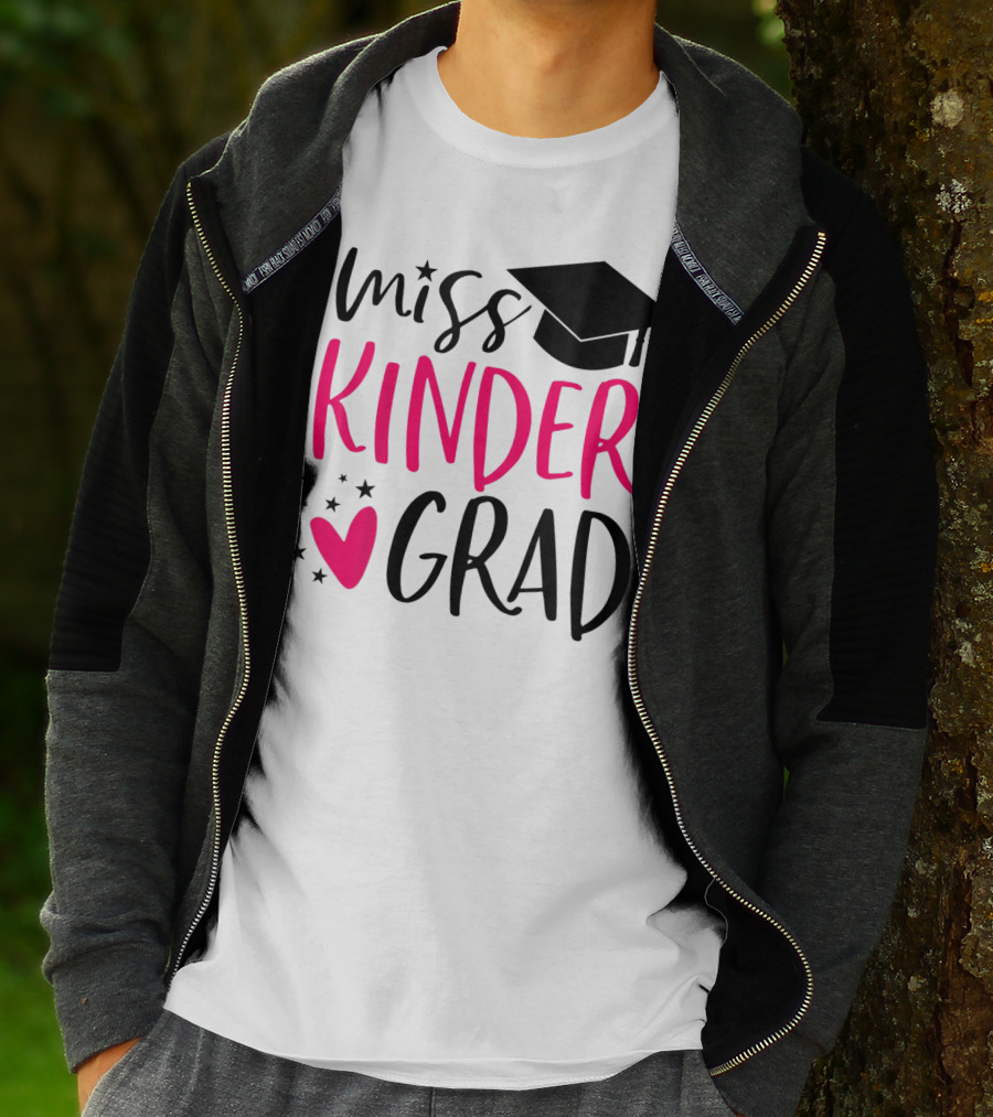 Miss Kinder Grad Kindergarten Graduation Girl T-Shirt