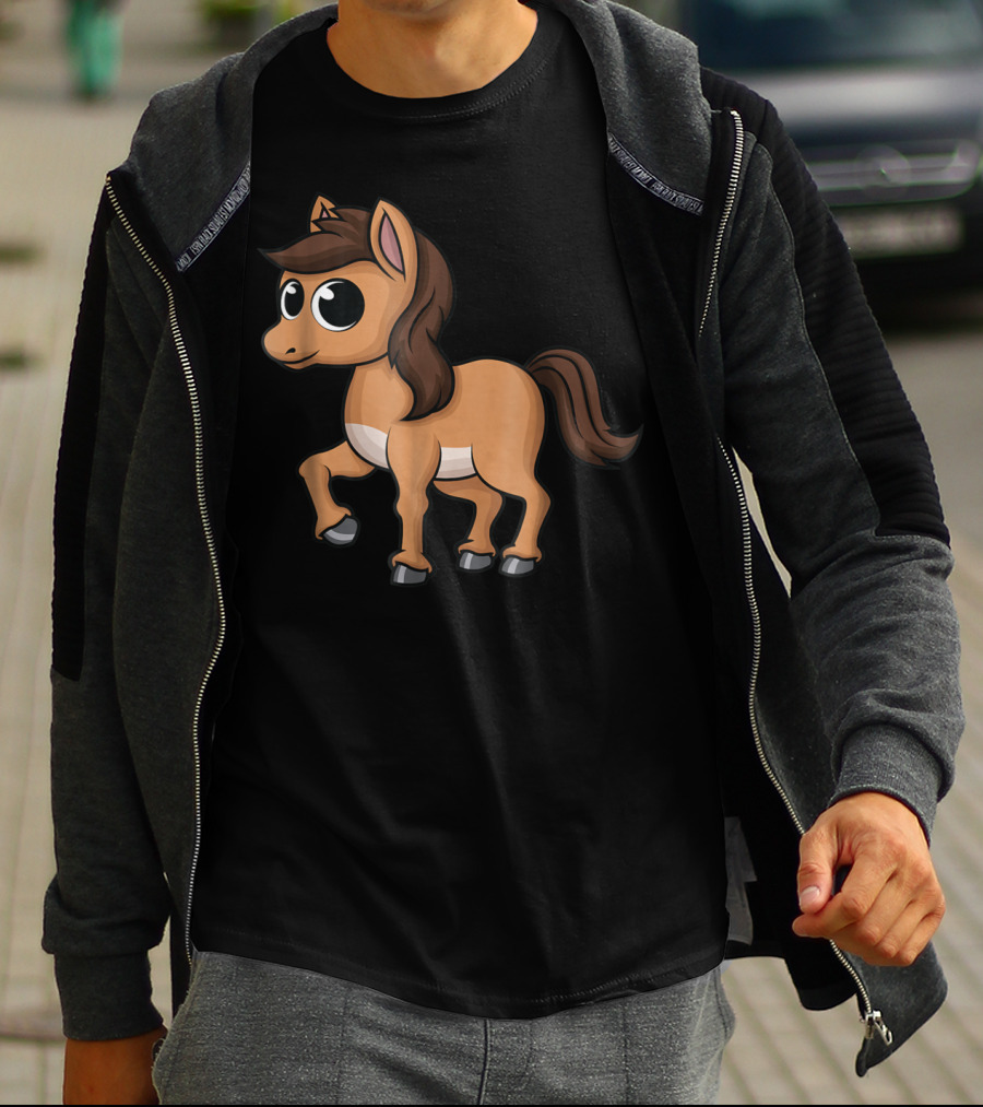 Cute Baby Horse Pony Princess Animal T-Shirt