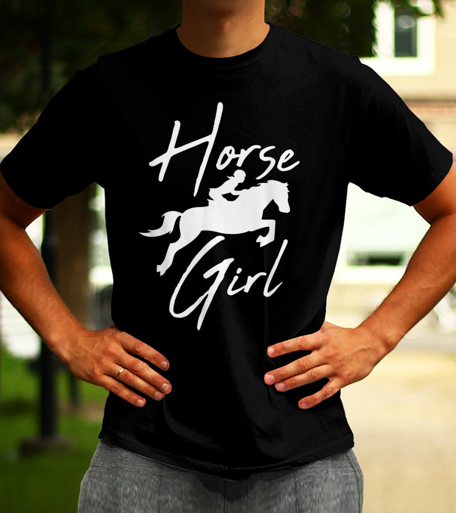Horse Girl Horseback Riding Farm T-Shirt