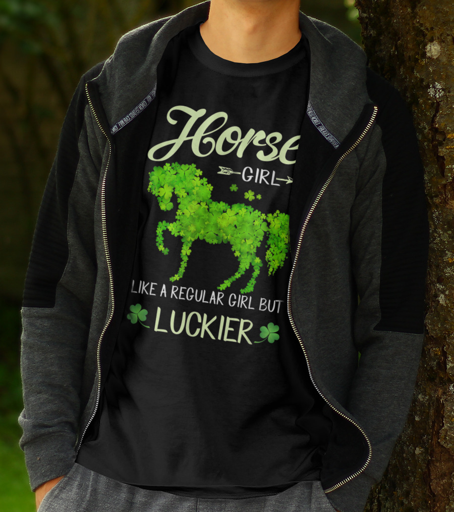 Horse Girl Like A Regular Girl But Luckier T-Shirt