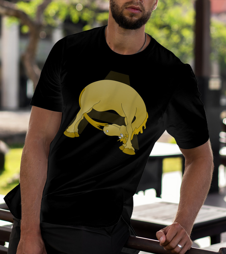 Cute Pony Monogram Cartoon Horse Letter A T-Shirt