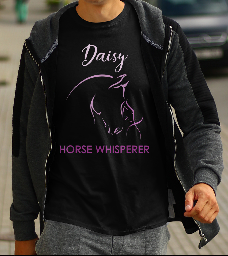 Daisy Horse Whisperer Personalized Name Elegant Equine T-Shirt