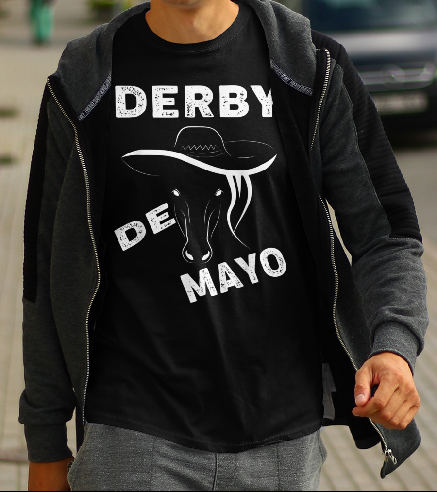 Derby De Mayo Sombrero Horse Race Mexican T-Shirt