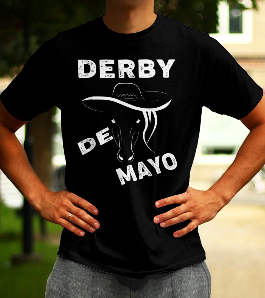 Derby De Mayo Sombrero Horse Race Mexican T-Shirt