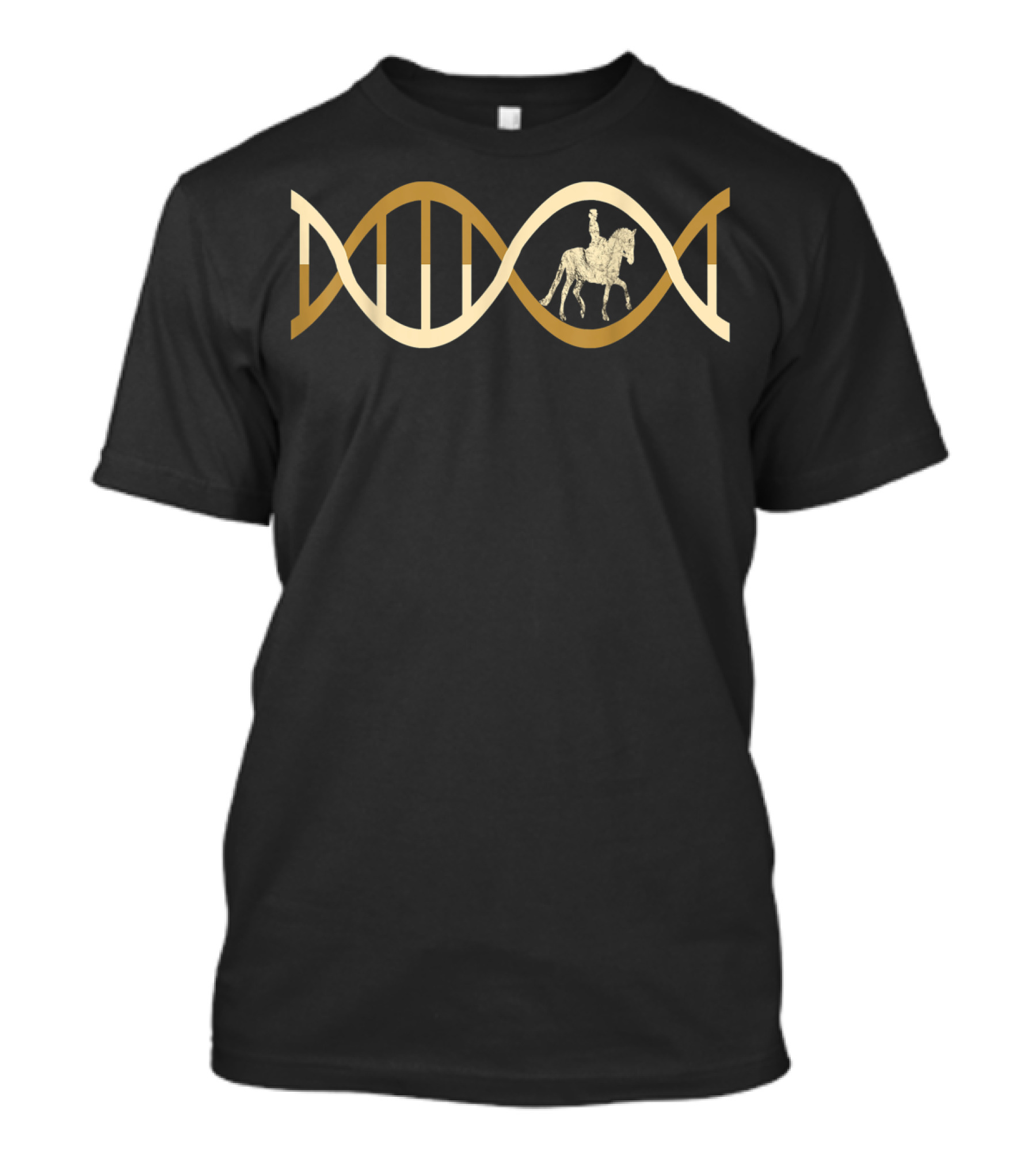 Dressage Horse Riding DNA Horseback Whisperer Equestrian Genetics T-Shirt
