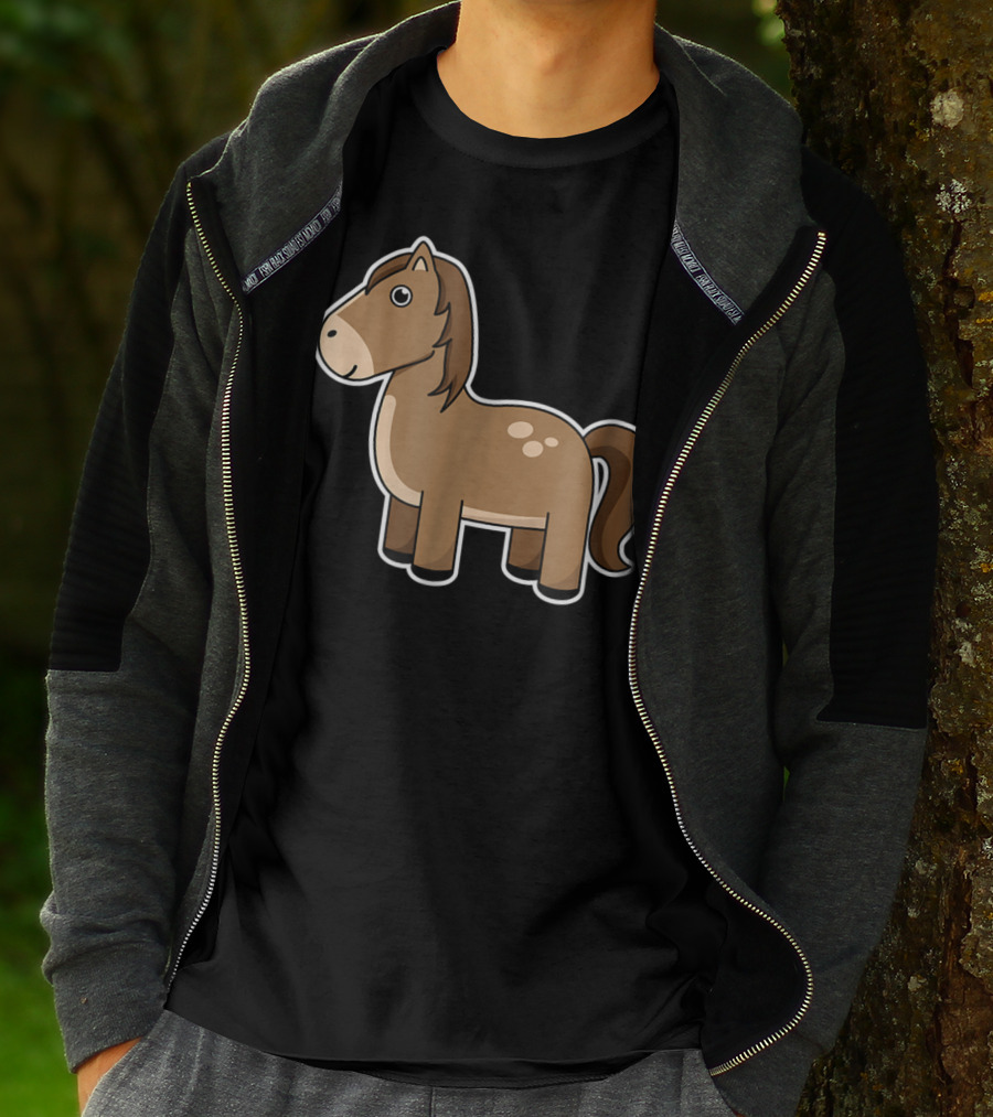 Cute Cartoon Horse Lover T-Shirt