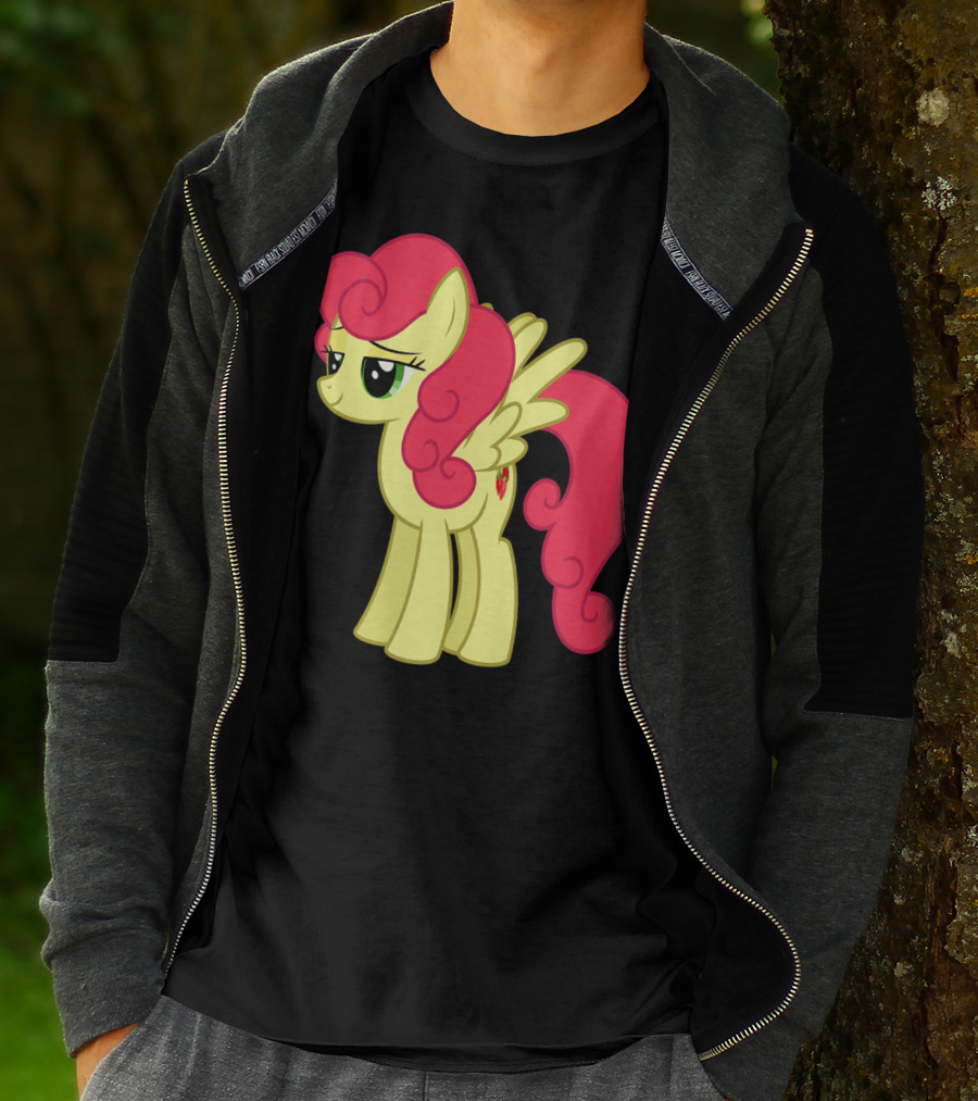 Daisy The Cut Horse Cartoon Style Character With Pink Mane And Wings T-Shirt