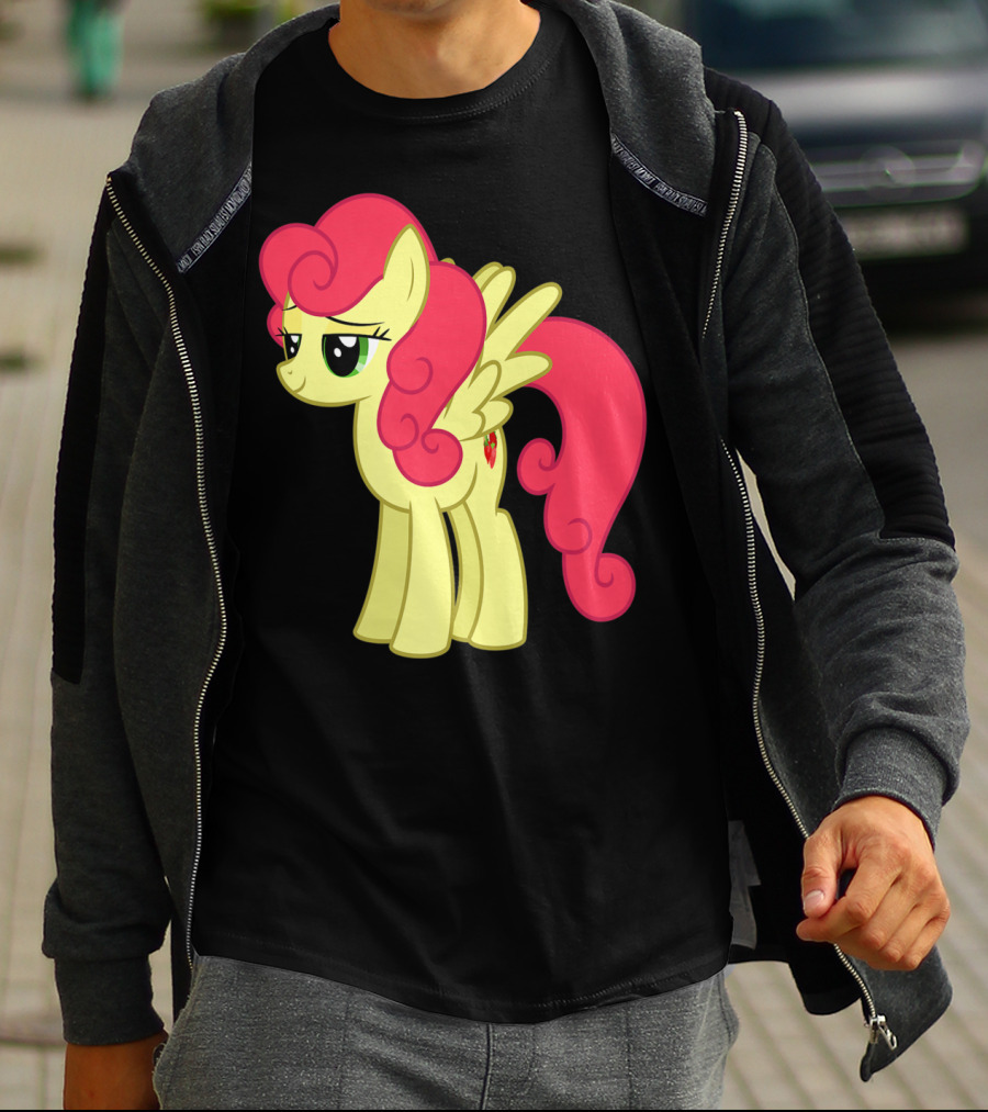 Daisy The Cut Horse Cartoon Style Character With Pink Mane And Wings T-Shirt