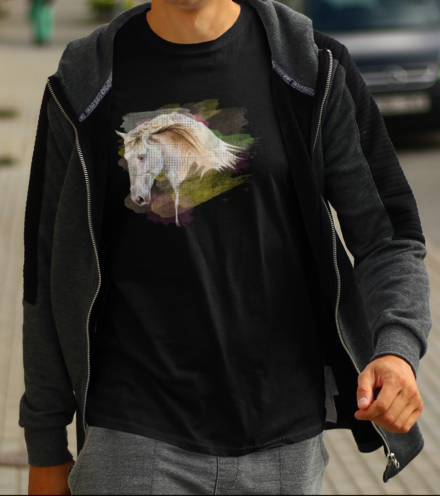 Dream Mysterious Horse Watercolor Head T-Shirt