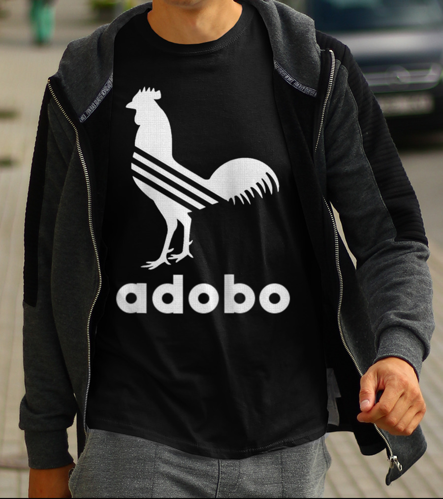 Adobo Rooster Logo With Classic And Funny Filipino T-Shirt
