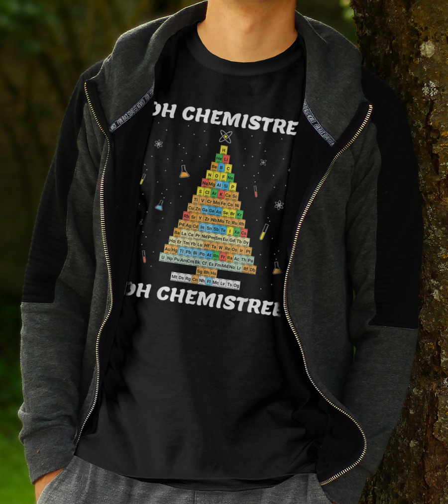 Oh Chemistree Oh Chemistree Periodic Table Christmas Tree T-Shirt