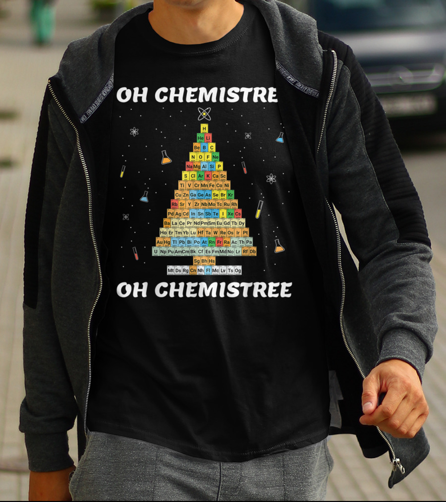 Oh Chemistree Oh Chemistree Periodic Table Christmas Tree T-Shirt
