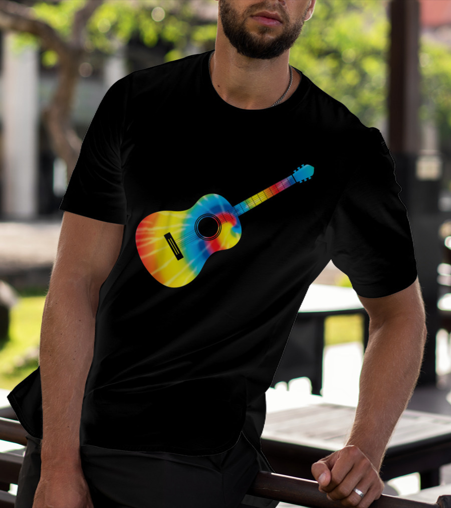 Classic Vintage Guitar Tie-Dye T-Shirt