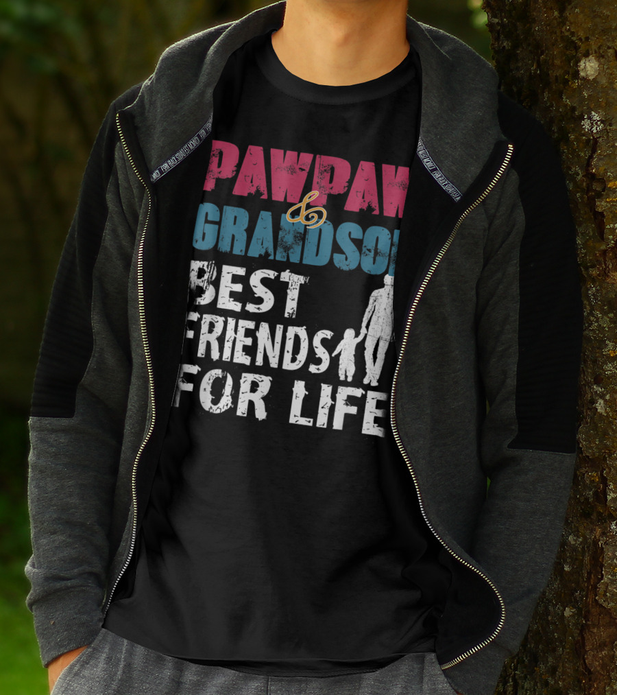 Pawpaw And Grandson Best Friends For Life T-Shirt
