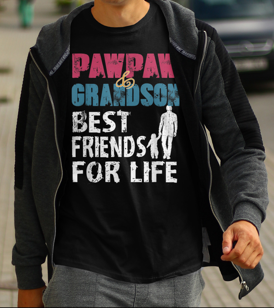 Pawpaw And Grandson Best Friends For Life T-Shirt