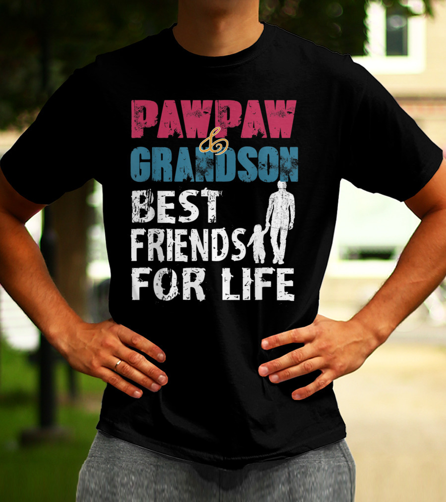 Pawpaw And Grandson Best Friends For Life T-Shirt