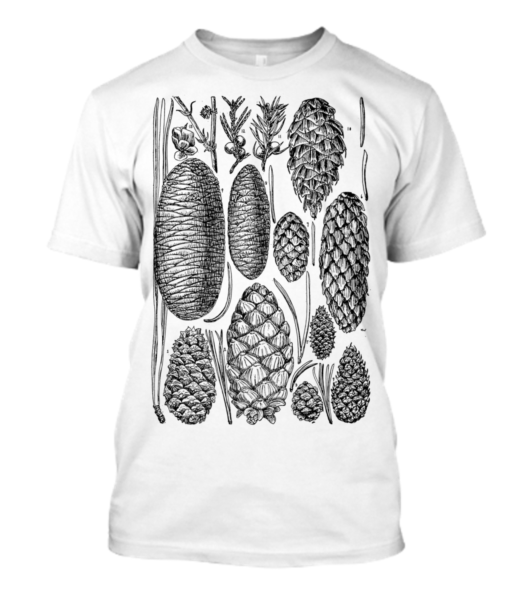 Pine Cone Vintage Botanical Nature T-Shirt