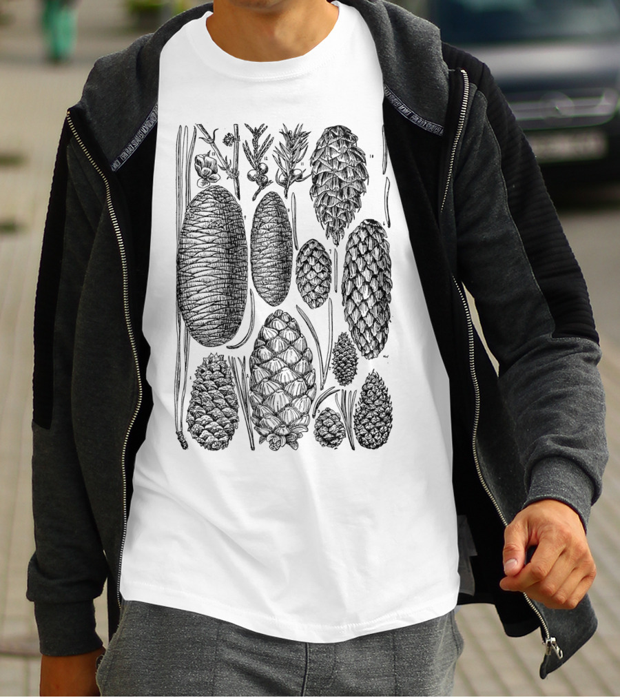 Pine Cone Vintage Botanical Nature T-Shirt