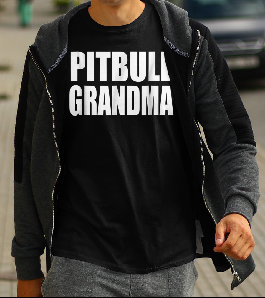 Proud Pitbull Grandma Fan Grandma T-Shirt