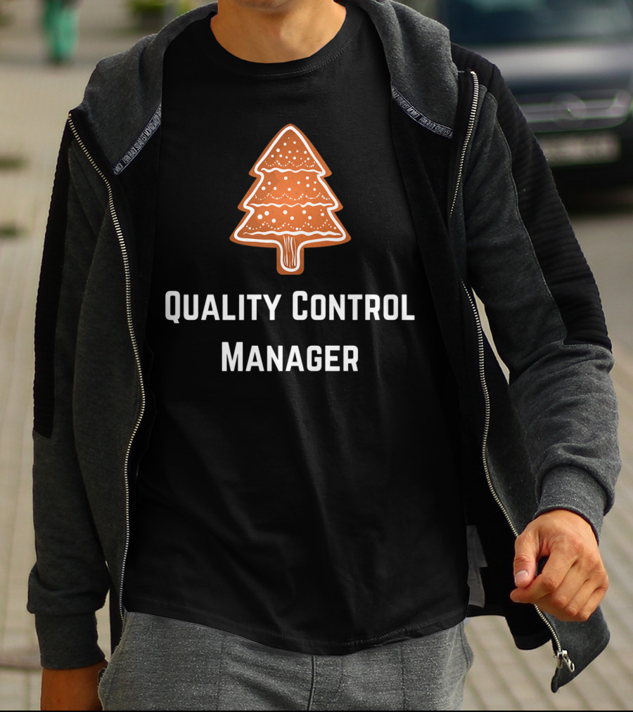 Quality Control Manager Christmas Tree Cookie T-Shirt