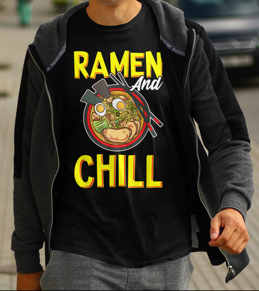 Ramen And Chill Kawaii Noodles Ramen Bowl T-Shirt