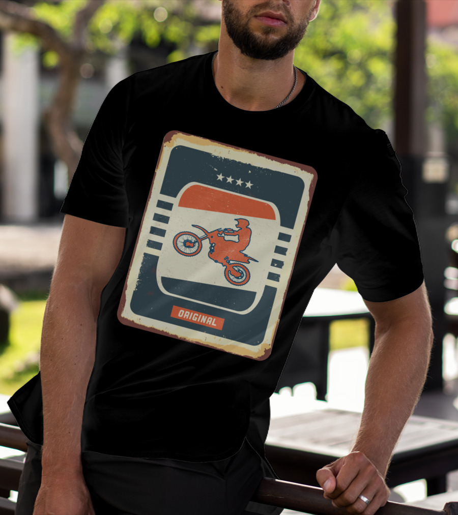Original Retro Motocross And Dirt Bike Vintage Moto T-Shirt