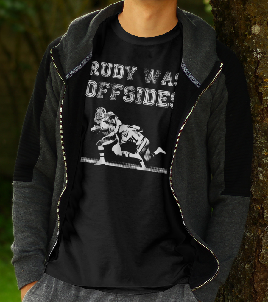 Rudy Was Offsides Football Play T-Shirt