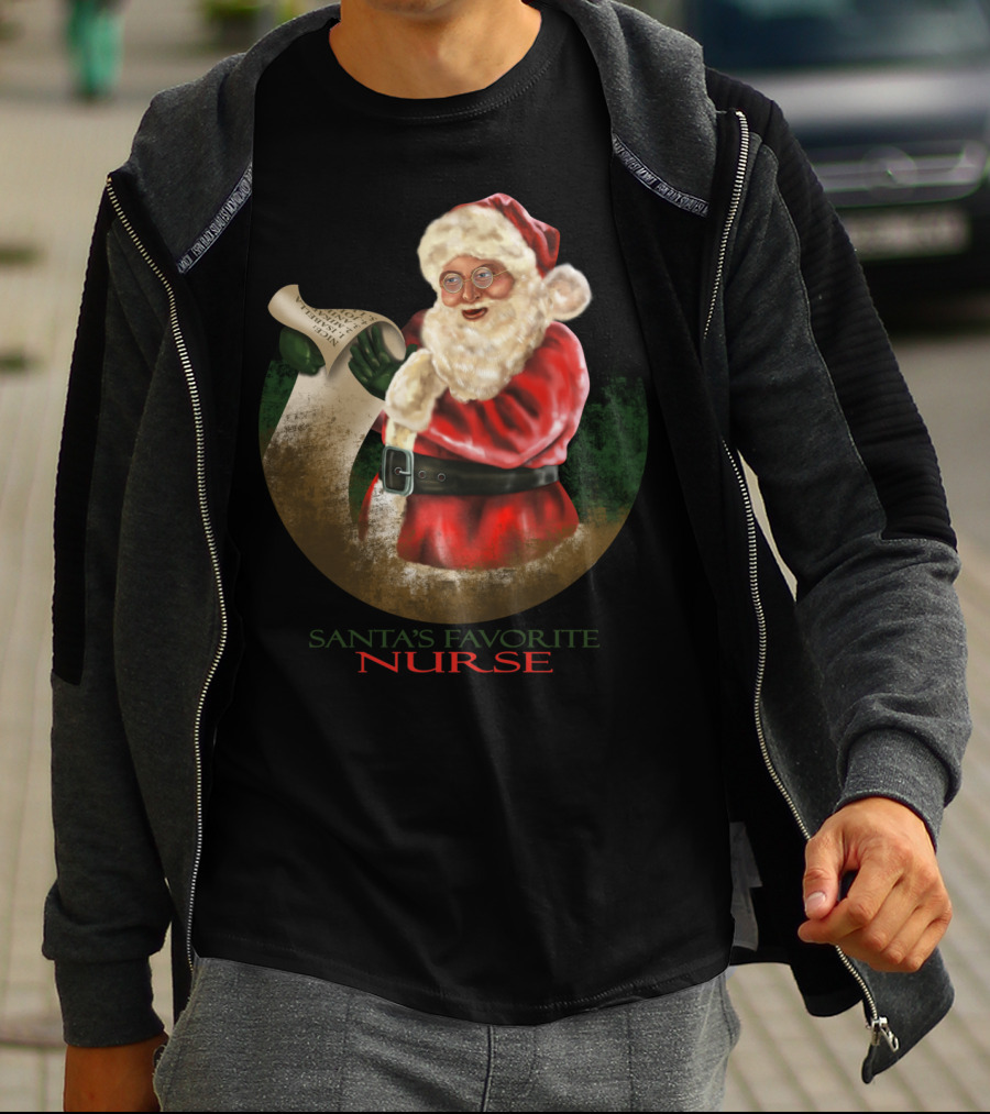 Santa's Favorite Nurse T-Shirt