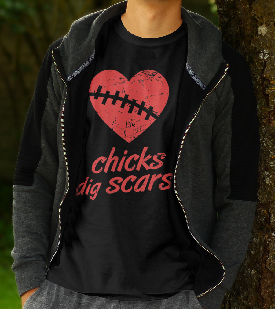 Chicks Dig Scars Heart Surgery Recovery Humor T-Shirt
