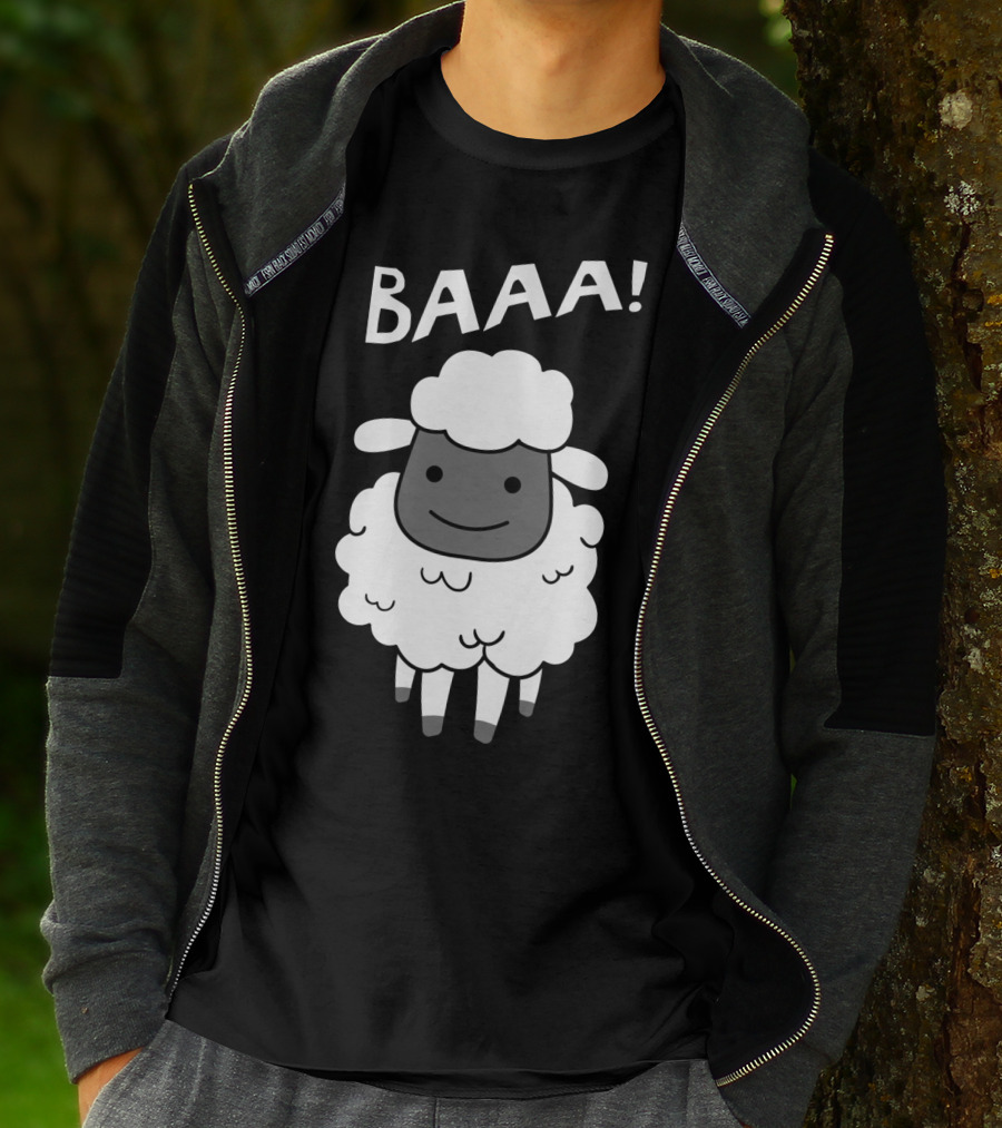 Baaa Sheep Sheep Lovers Animal Print Farm T-Shirt