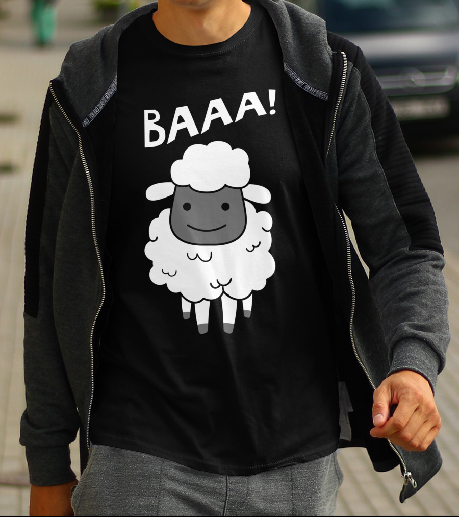 Baaa Sheep Sheep Lovers Animal Print Farm T-Shirt