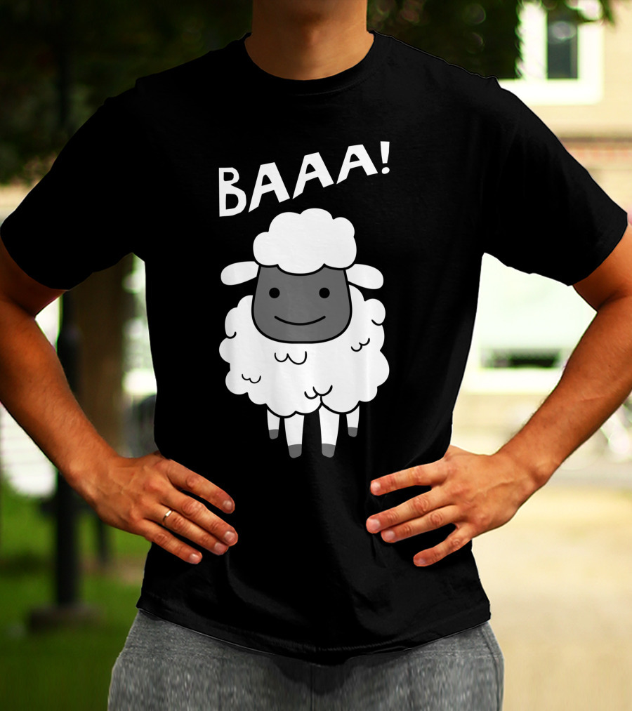 Baaa Sheep Sheep Lovers Animal Print Farm T-Shirt