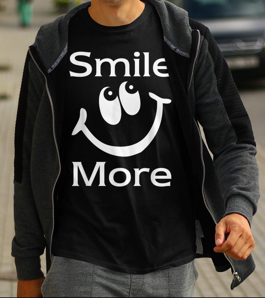 Smile More Happy Face Eyes T-Shirt
