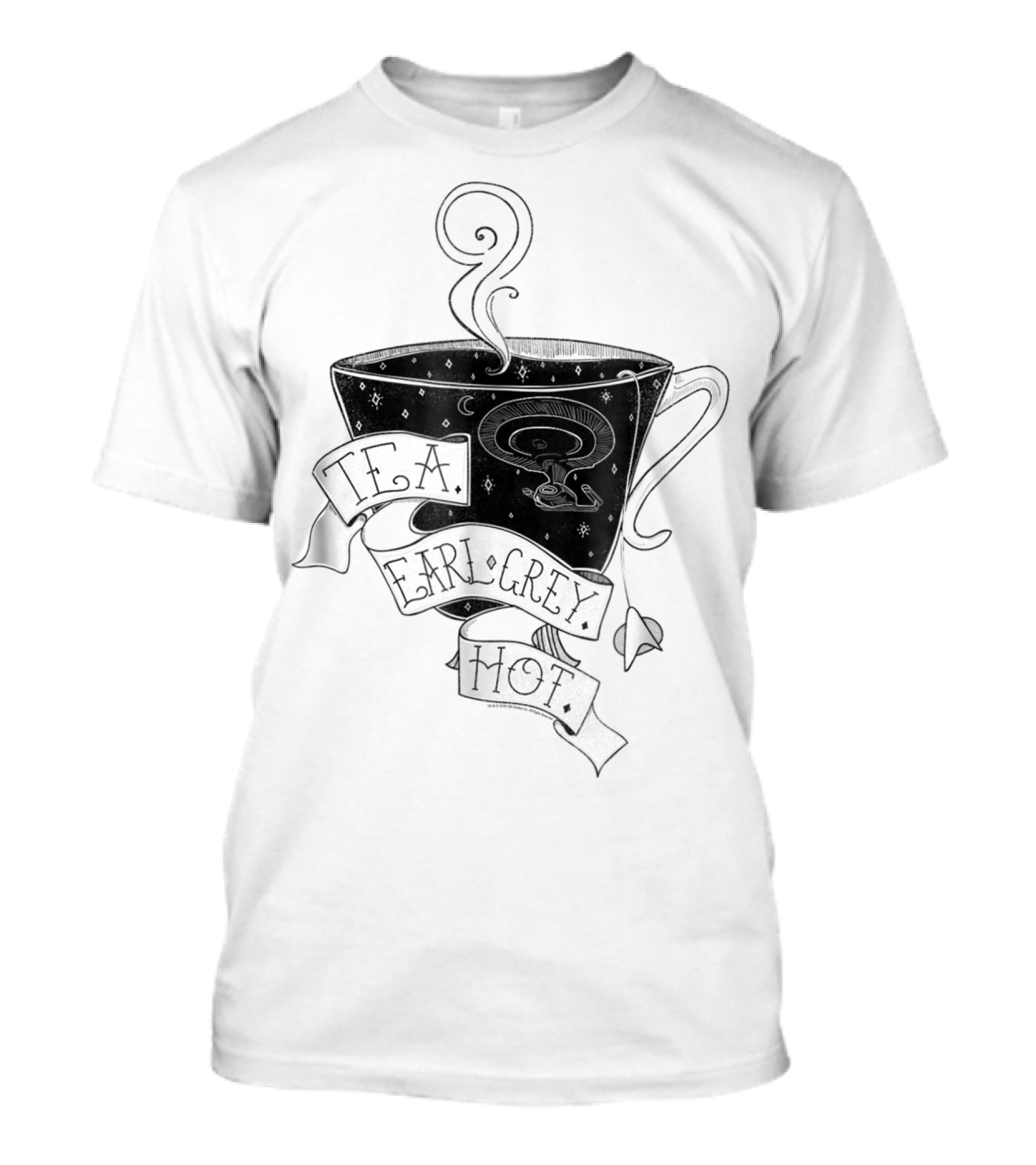 T.F.A. Earl Grey Hot Star Trek Next Generation Tea Cup T-Shirt