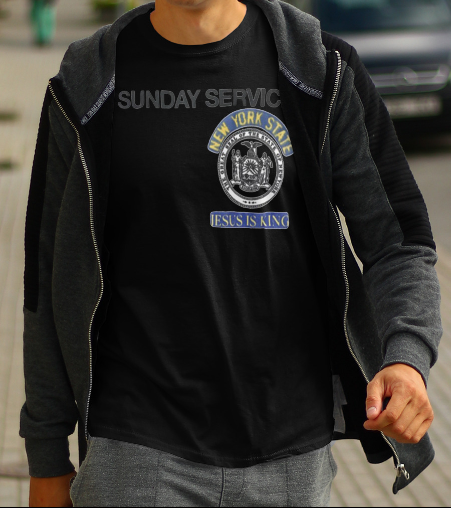 SUNDAY SERVICE NEW YORK STATE JESUS IS KING T-Shirt