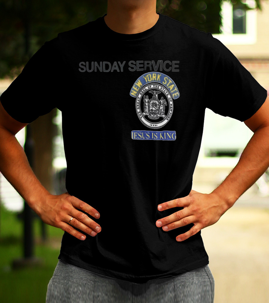 SUNDAY SERVICE NEW YORK STATE JESUS IS KING T-Shirt