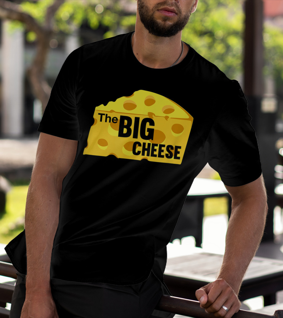 The Big Cheese Emphasizing A Large Yellow Wedge T-Shirt