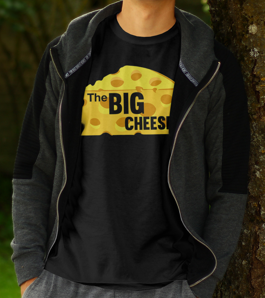 The Big Cheese Emphasizing A Large Yellow Wedge T-Shirt