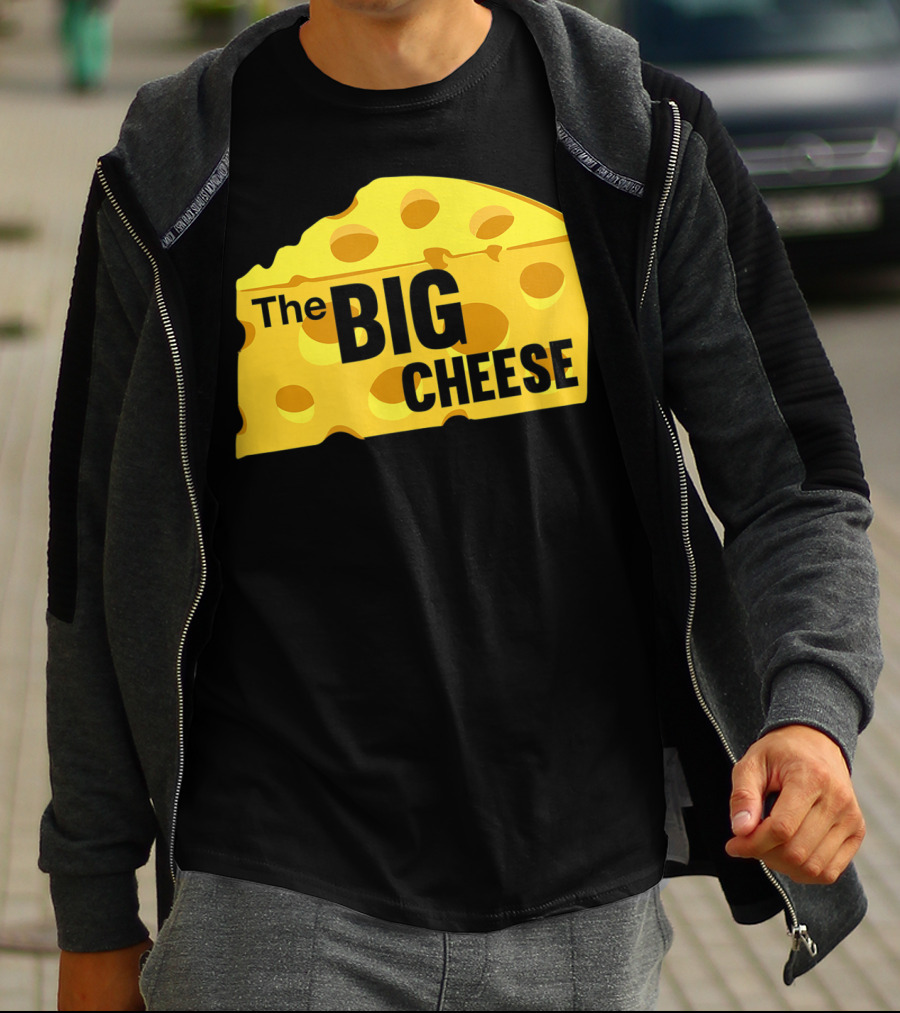 The Big Cheese Emphasizing A Large Yellow Wedge T-Shirt