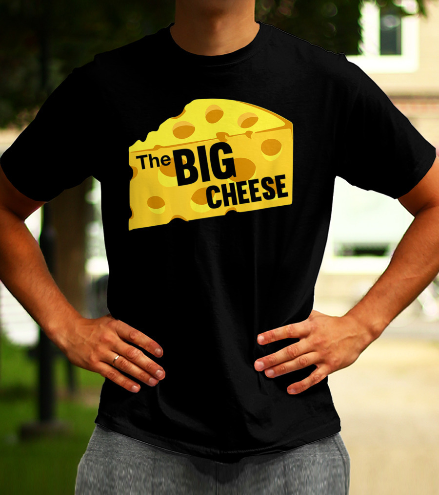 The Big Cheese Emphasizing A Large Yellow Wedge T-Shirt