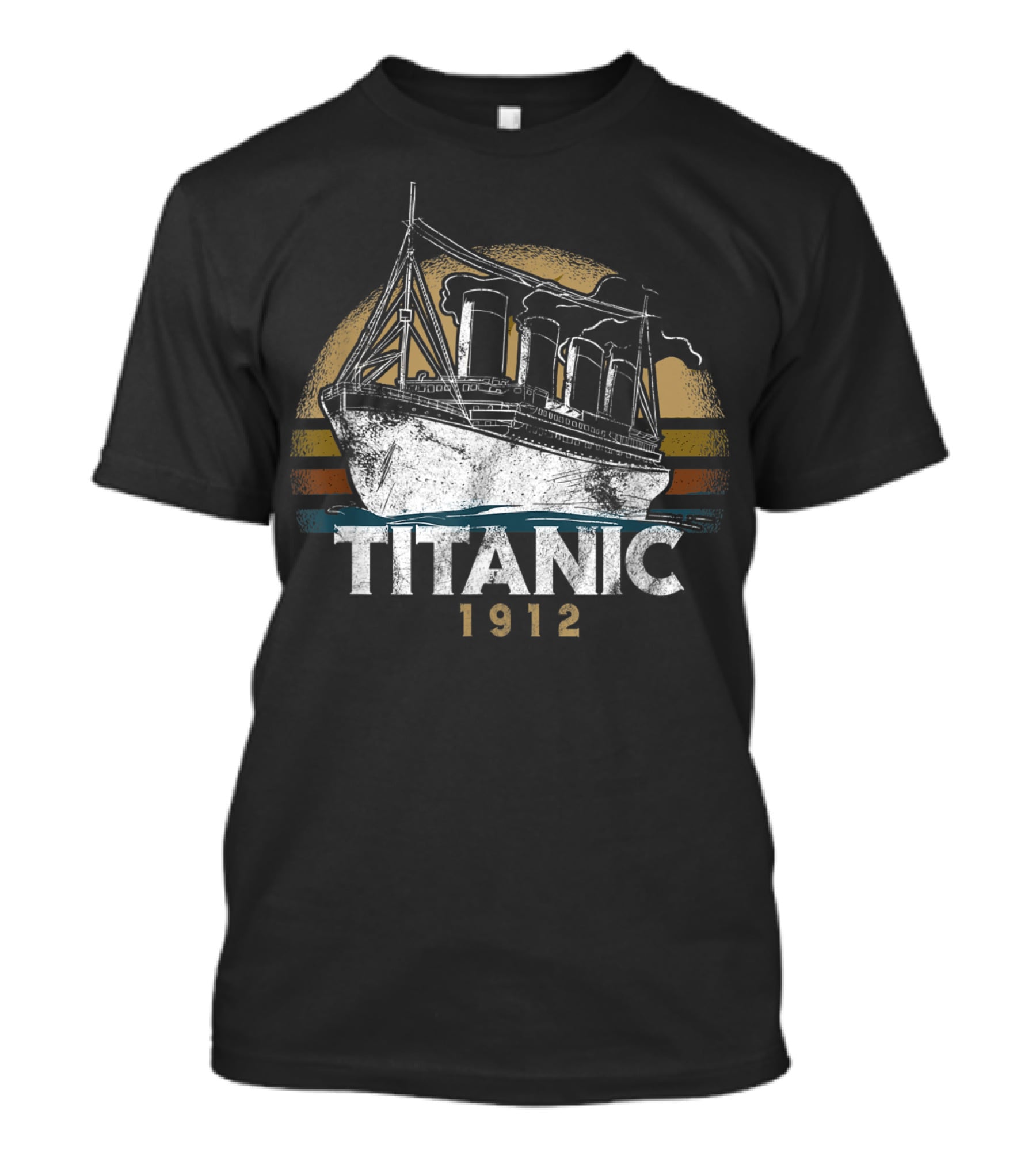Titanic 1912 Vintage Ocean Liner Retro T-Shirt
