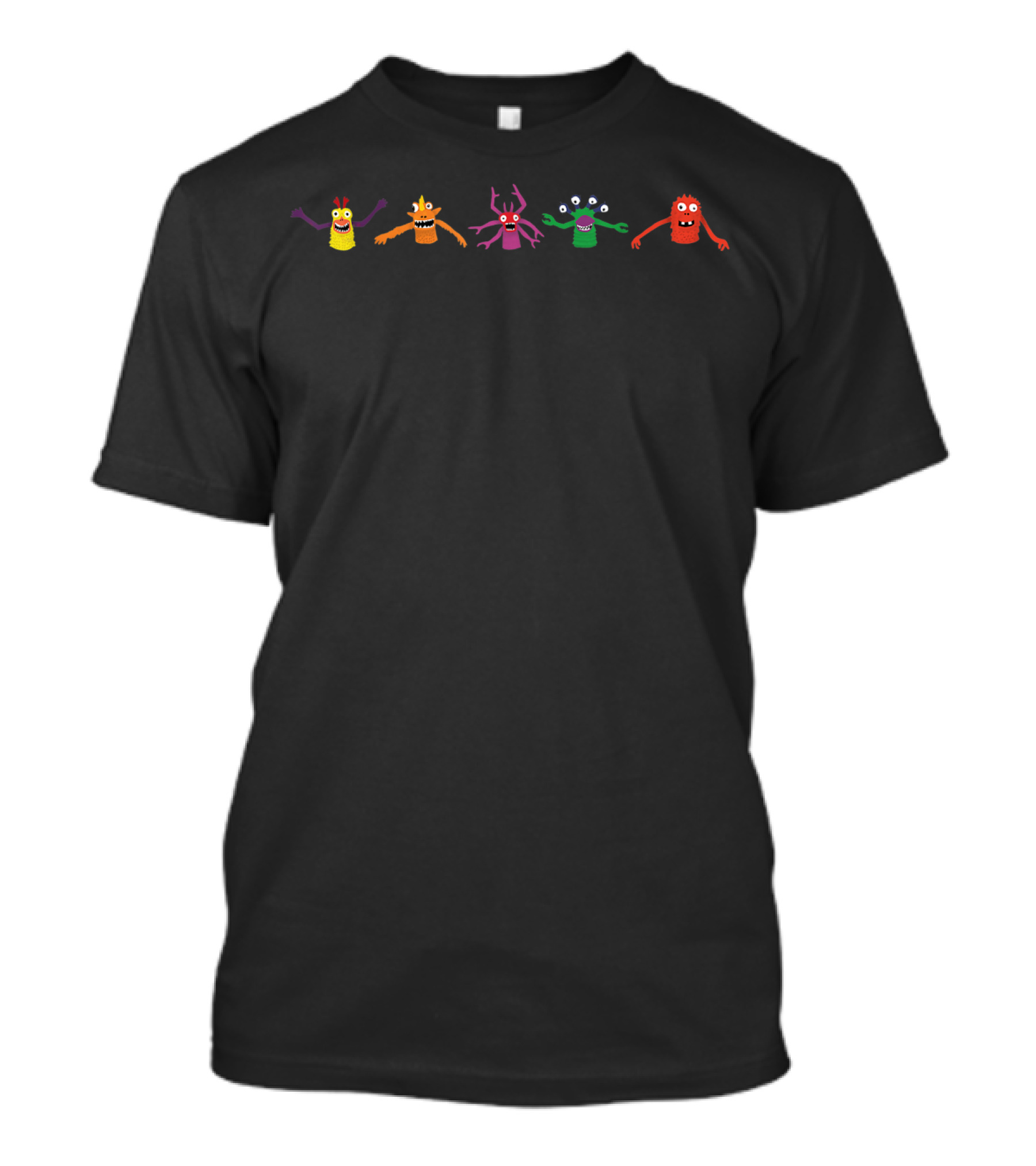 Twobar Town Colorful Finger Monsters Series T-Shirt