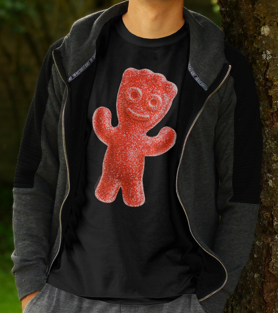 Sour Patch Kids Candy Red Gummy Smiling Figure T-Shirt